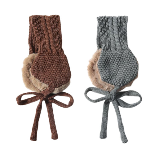 양놀 방한 페이크퍼 니트 귀도리 귀마개 2p 17,900원