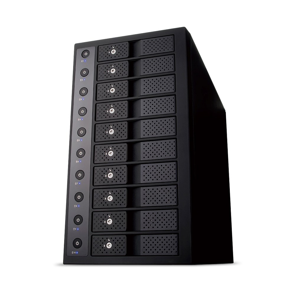 위즈플랫 C10-U32C 하드미포함 10베이 USB3.2 Gen2 C타입 대용량 스토리지 개별전원, 1개 599,000원