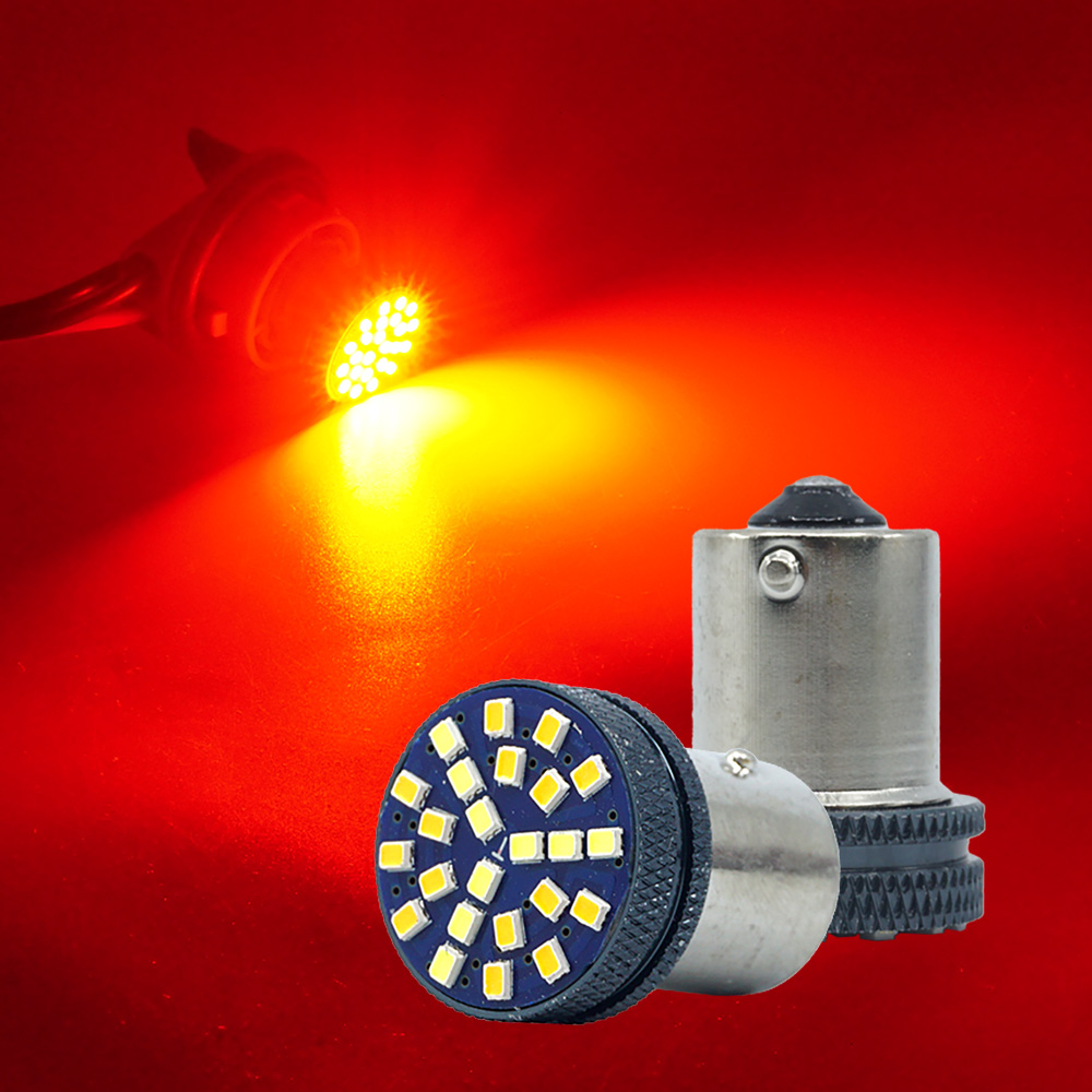 삼항LED 12V용 2016 24발 하이파워 싱글-더블 전구LED / 깜빡이등 브레이크등 미등 S25타입 전구, 레드, 1개 4,320원