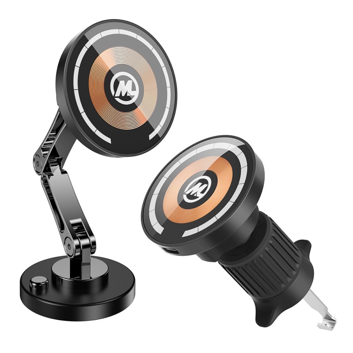 몬스터라이트 올마이티 맥세이프 마그네틱 15W 무선 충전 차량용 핸드폰 거치대 대쉬보드+송풍구 윙, 단일색상 33,000원