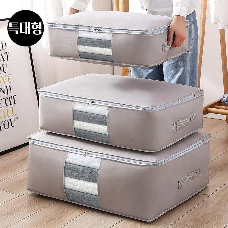 엘리스 투명창 부직포 입축 옷장 이불정리 보관파우치-특대 7,390원