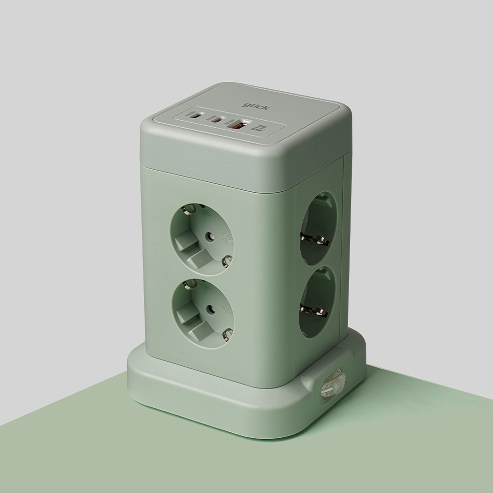 지클릭커 타워 8구 고용량 4000W USB 멀티탭 NP708PD 그린 27,900원