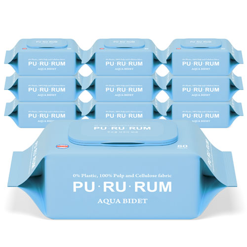 푸르름 플라스틱0% 아쿠아 비데 화장실용 물티슈 무향 17,580원