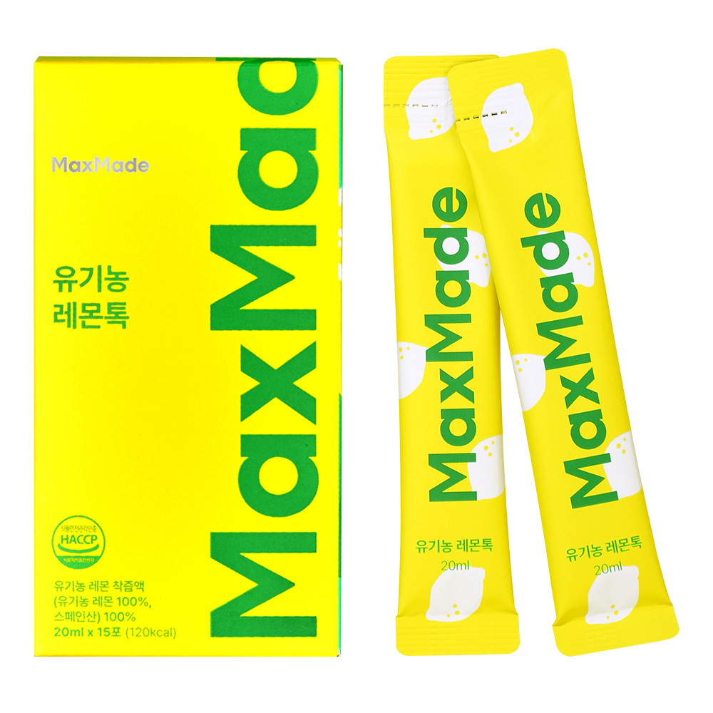 맥스메이드 유기농 레몬즙 100% 레몬톡 15,800원