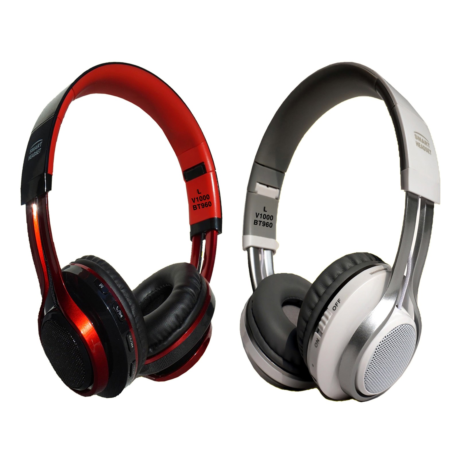 1위 스마트헤드셋 블루투스 무선 헤드셋 V1000 헤드폰 소니 블루투스헤드폰 보다 편리 Bluetooth Headset Headphone 다기능(헤드셋+아이팟+FM라디오)특가, 스마트헤드셋 V1000, 화이트/그레이 (White/Grey) 49,000원