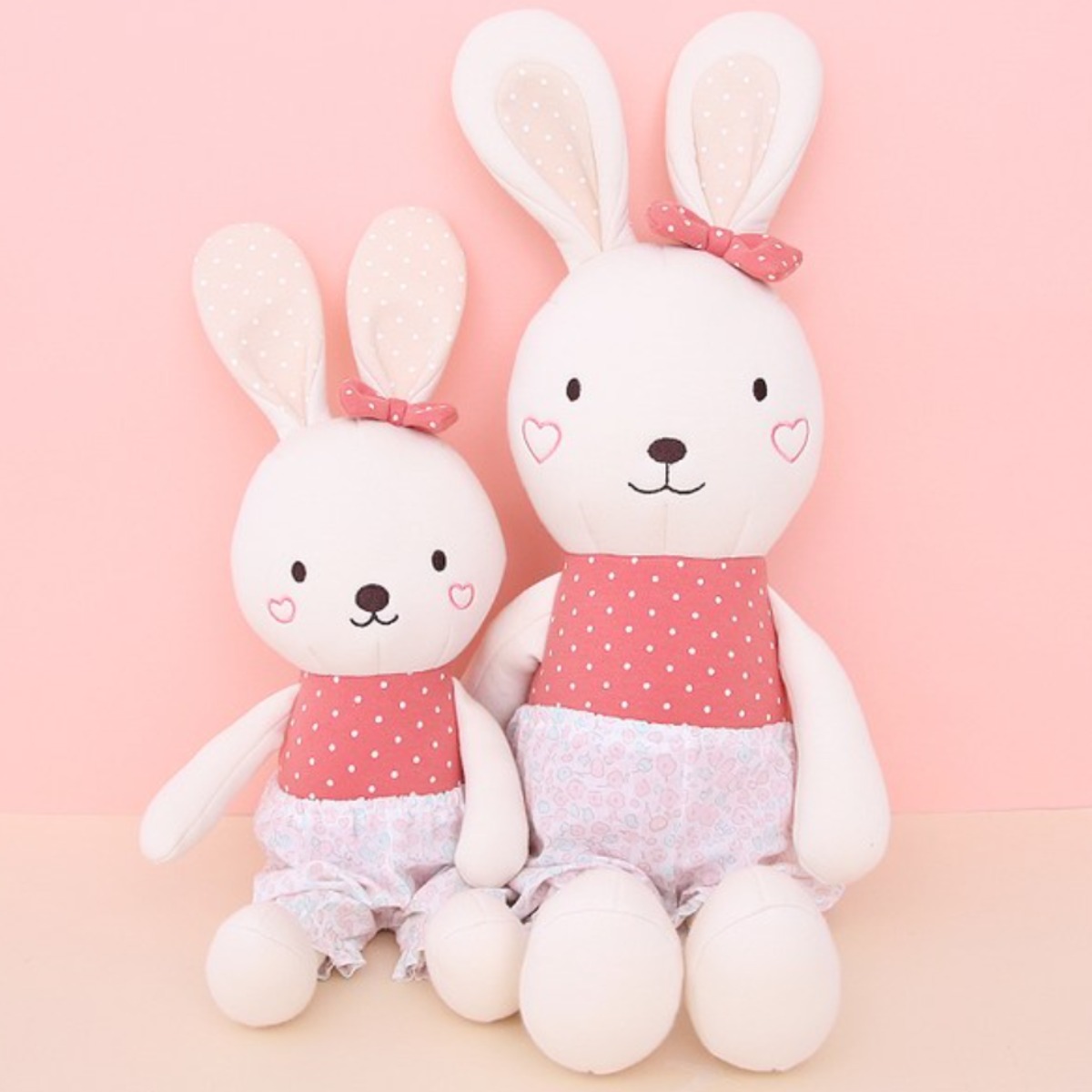 베베라온 애착인형 봉제인형 옷 원피스 상하세트 토끼 곰 고양이 인형옷 5,600원