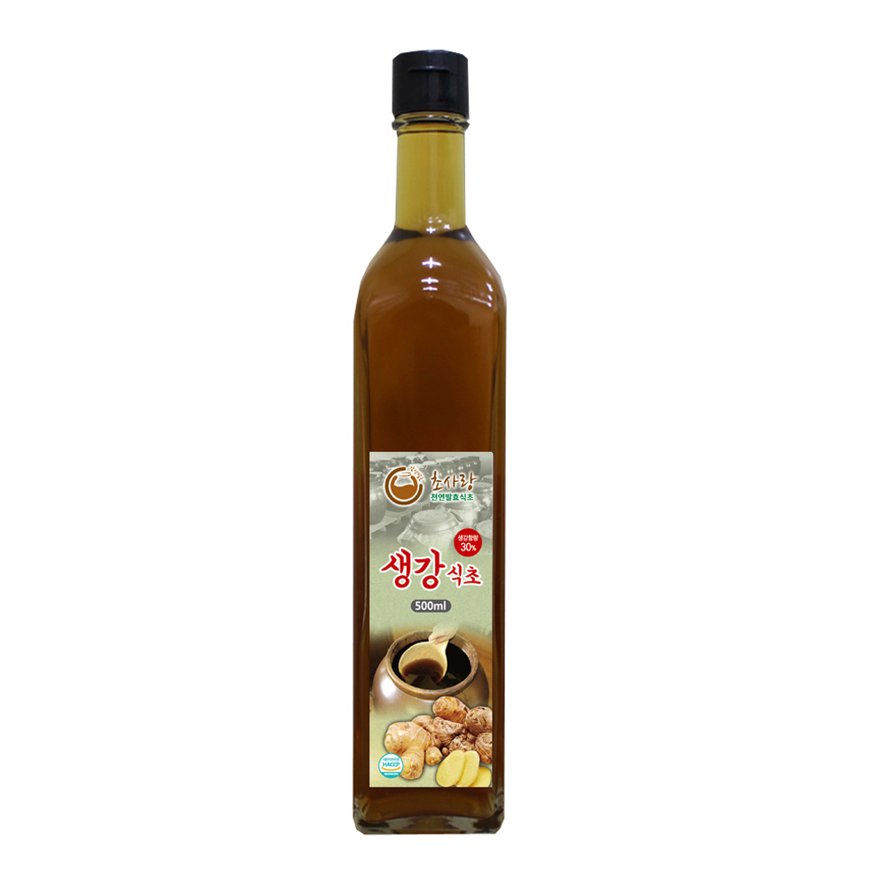 초사랑 생강식초 500ml 흑초 천연발효식초 발효식초 천연식초 생산자직접판매 25,130원