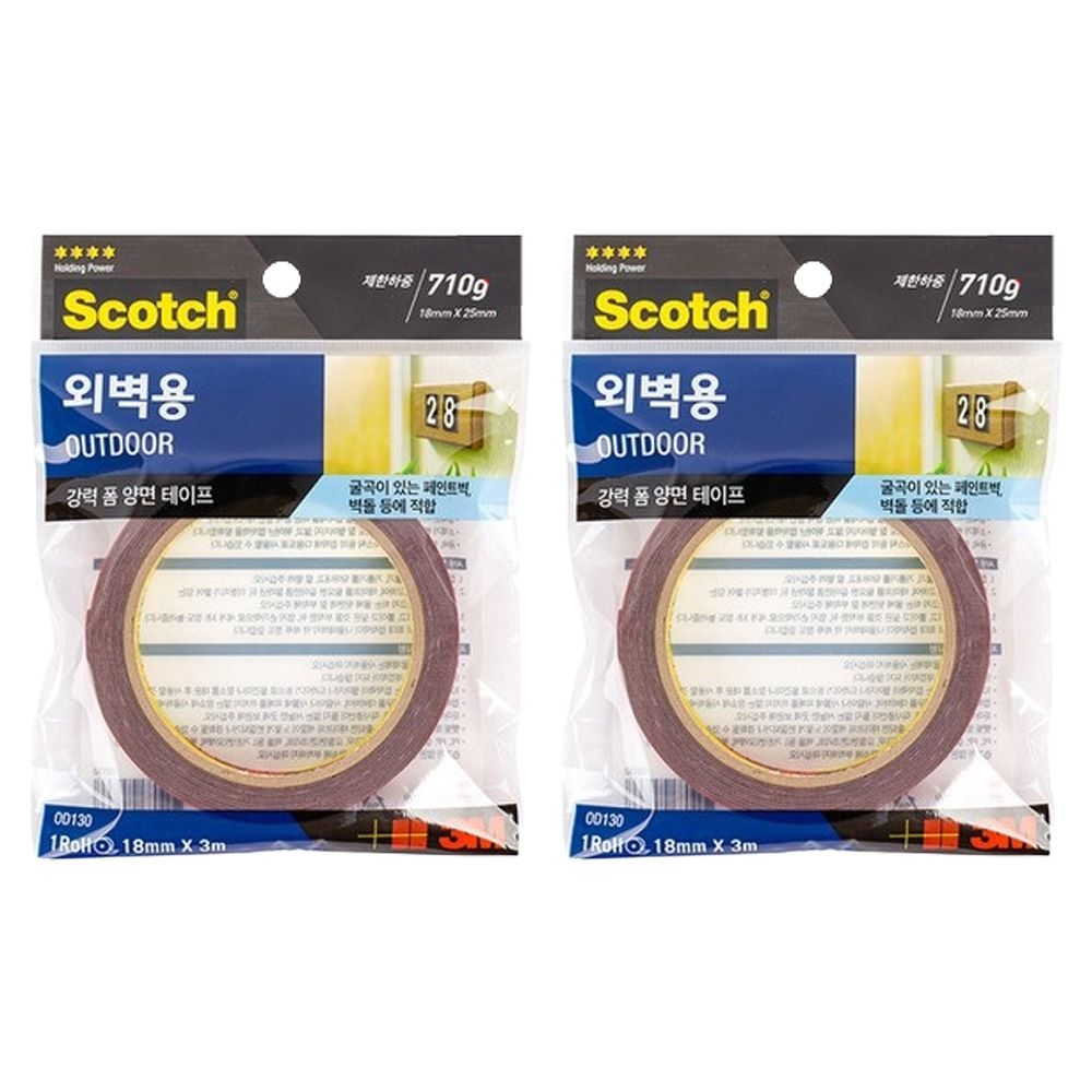 3M 스카치 외벽용 폼 양면테이프 18mm x 3m 14,780원