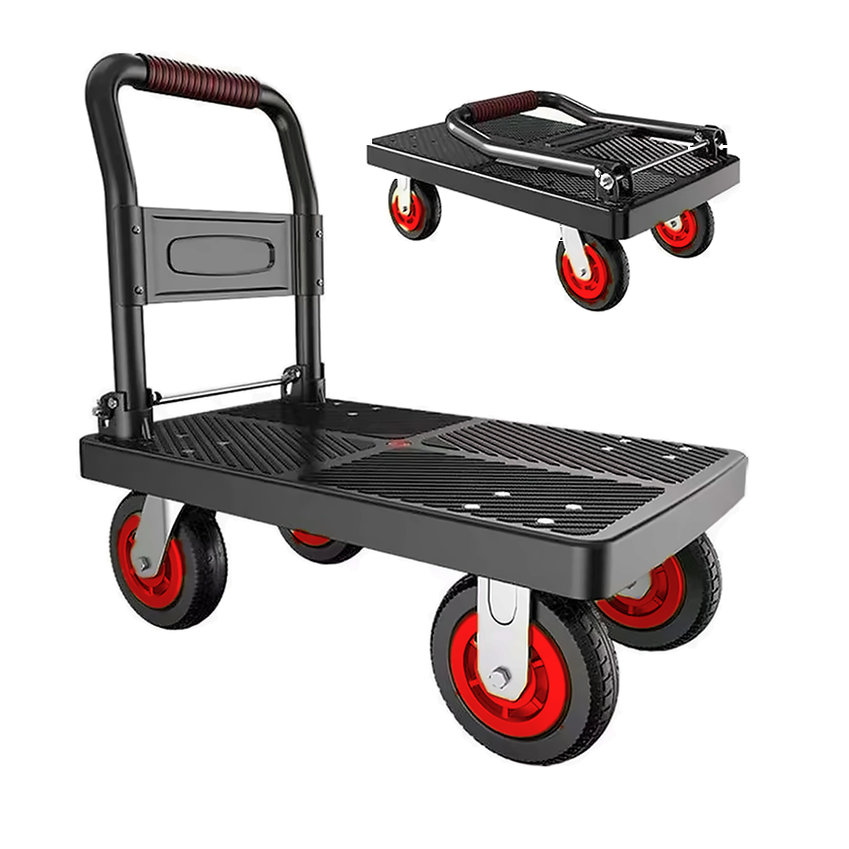 원하트 ONE HEART 접이식 핸드카트 손수레 강력한 하중 무소음 구루마 대형 720mm x 480mm 최대하중600kg 40,050원