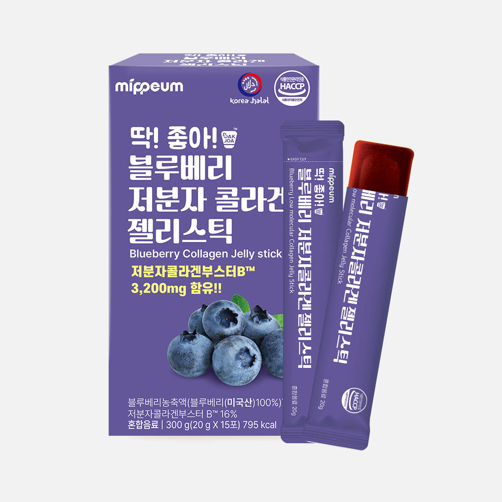 DDAKJOA 블루베리 저분자 콜라겐 젤리스틱, 15개, 20g 19,790원