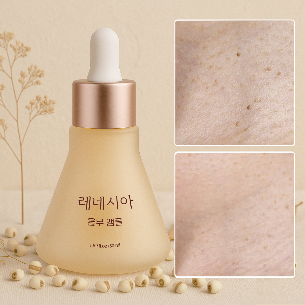 레네시아 멀티케어 율무앰플 비립종 제거 피부 오돌토돌 요철 좁쌀 화이트헤드 눈밑 나비존 모공 피부결개선 각질제거 눈밑지방재배치 율무 에센스, 1개, 50ml 21,500원