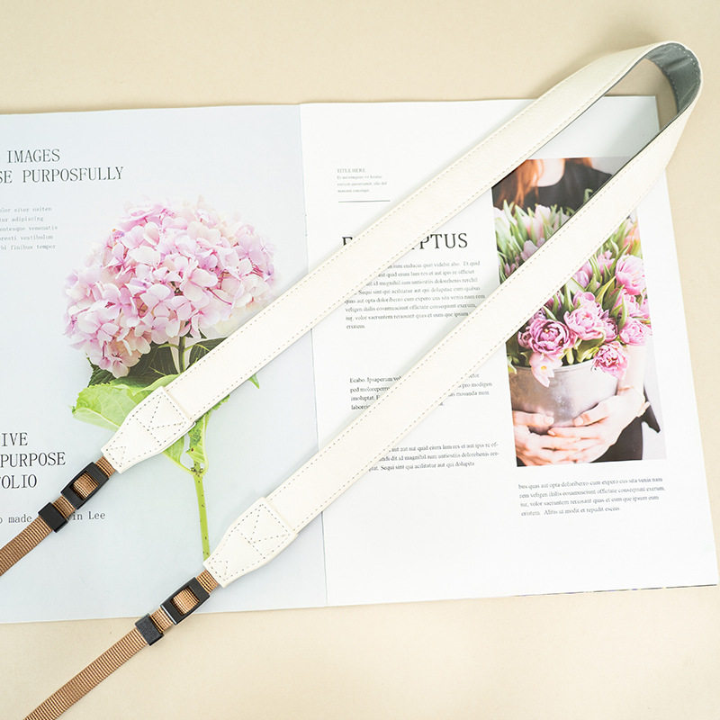 카메라 스트랩 모노코크 스트랩 적용 캐논 니콘 소니 후지 홀터 끈 스트랩 PU 빠른 분리, 1개, 흰색 13,900원