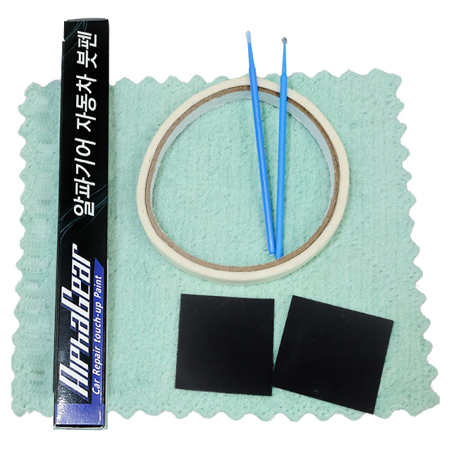 알파기어 쉐보레 자동차 붓펜 + 사포 2p + 타올 + 미세붓펜 2p + 마스킹 테이프 세트 9,500원