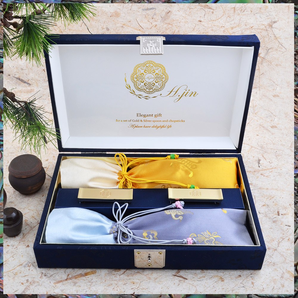 H. JIN현진 은상감 손조각 유기수저세트 2인+포장+쇼핑백/ 목사님선물 전도사님선물 권사취임식 장로취임식 퇴임선물 스님선물 석가탄신일, 유기수저, 거북, 1세트 218,000원
