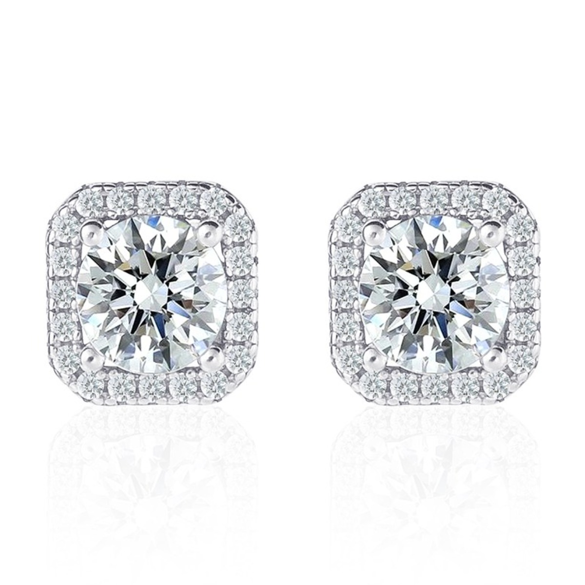 [GRA/엑설런트] 14k.p 캐럿미 파인주얼리 모이사나이트 랩 다이아 스퀘어 바이브 귀걸이 121,600원