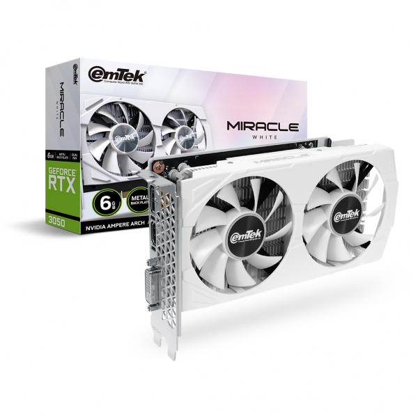 이엠텍 지포스 RTX 3050 MIRACLE WHITE D6 6GB 그래픽카드 345,460원