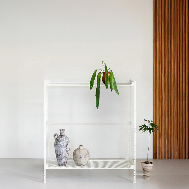 아임랙 녹방지 화분 슬림랙 2단 800 x 400 x 900 mm + ㄷ자 보강대 + 휨방지 보강대 2p 세트 90,400원