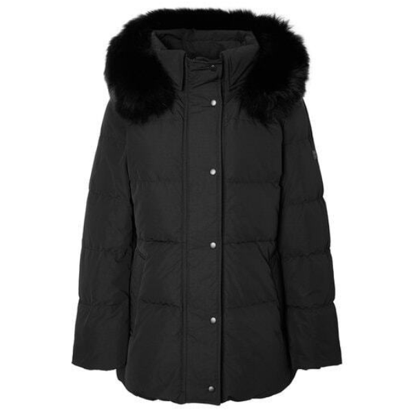 [국내백화점]  헤지스 레이디스 에센셜 폭스퍼 하프 헤비 구스 다운 블랙 시즌오프 695,530원