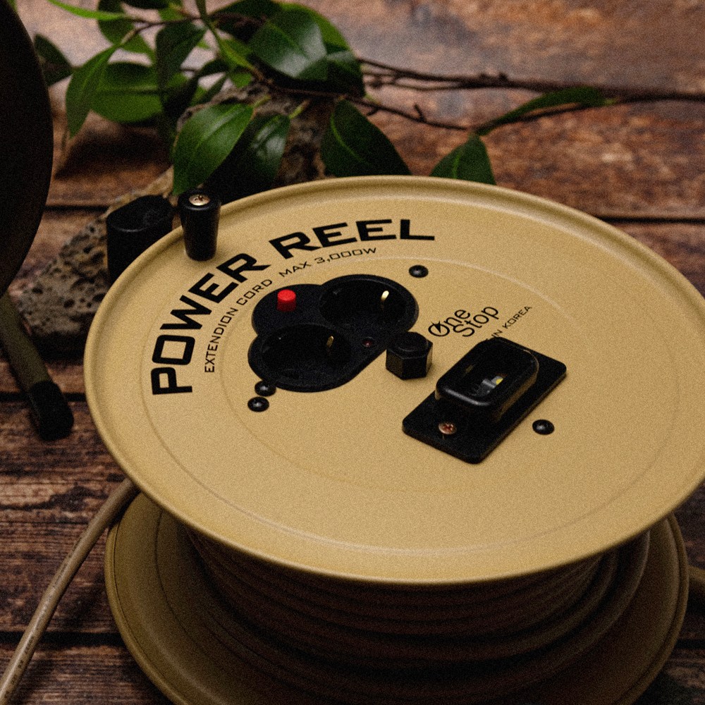 원스탑 파워 밀리터리 캠핑릴선 전기릴선 베이지 15m 58,000원