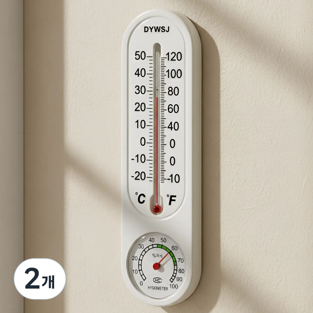 INVO8 건전지 필요없는 벽걸이 아날로그 온도계 8,790원