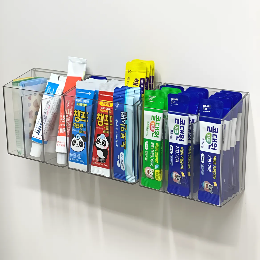 홈르네 접착식 3칸 스마트 수납함 6,650원