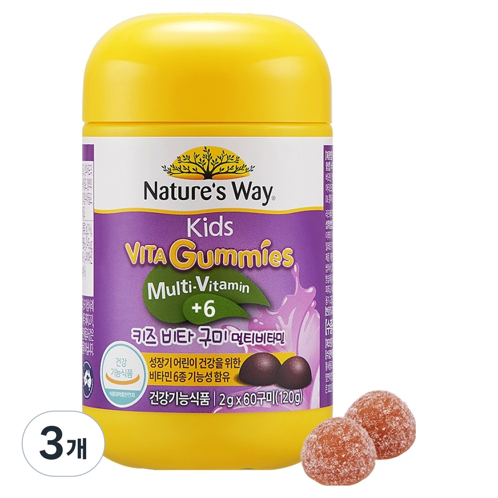 네이처스웨이 키즈 비타 구미 멀티비타민, 60정, 3개 46,720원