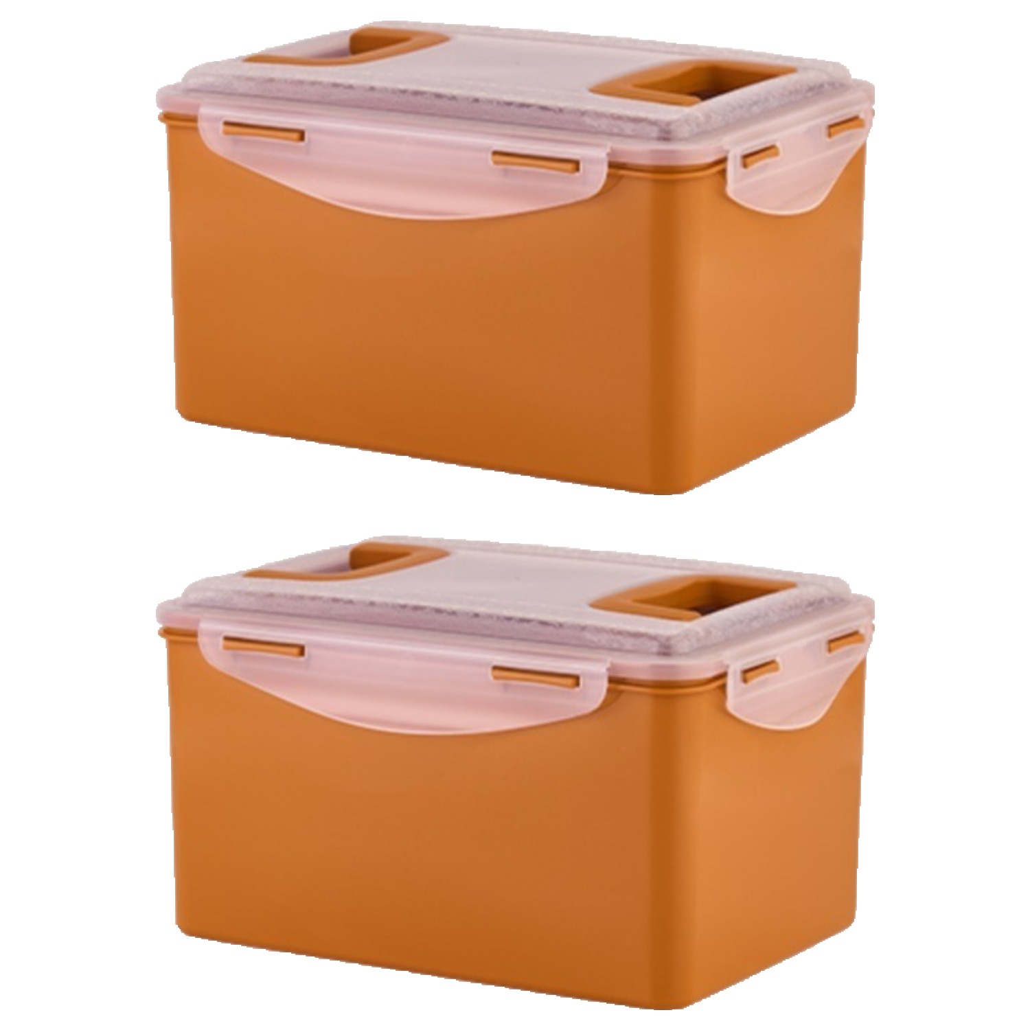 ecosense 황토 누름이 직사각 밀폐용기, 2개, 9.5L 25,100원