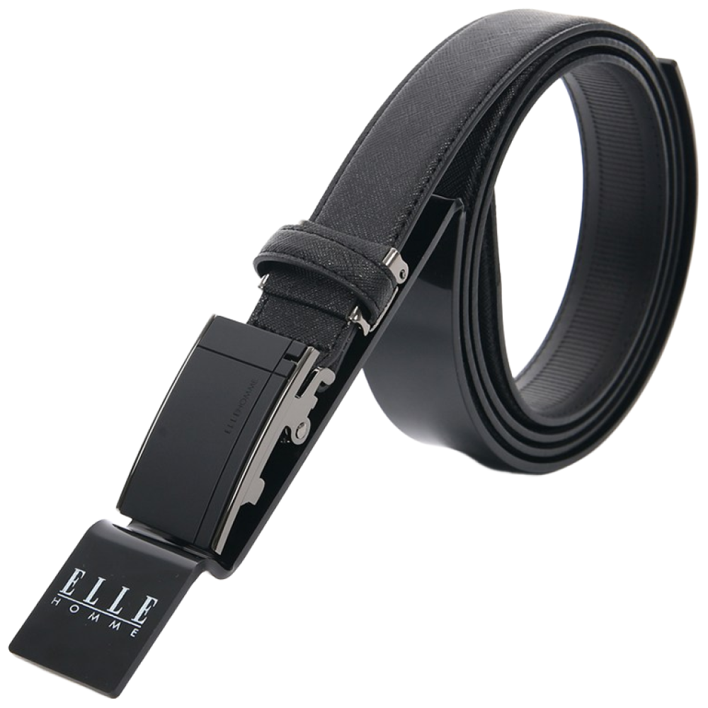 엘르 남성 내추럴 소가죽 무광블랙 버클 자동벨트 16379 42,000원