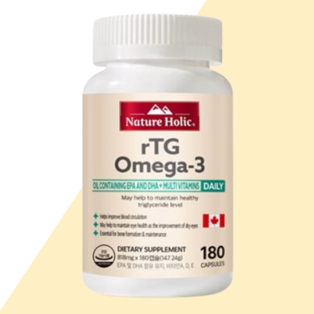 네이처홀릭 캐나다 rTG 오메가3 1100 3병 총540캡슐 18개월분 26,000원