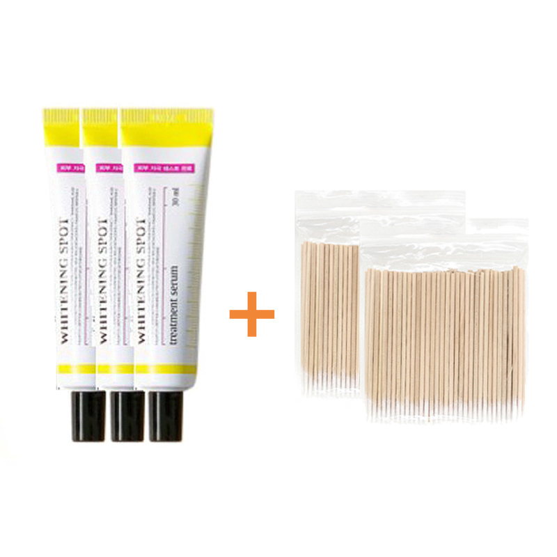 메르헨랩 메르헨 기미 주근깨 잡티 미백 화이트닝 스팟 트리트먼트 세럼 30ml 3개 + 뾰족면봉100p x2개 39,000원