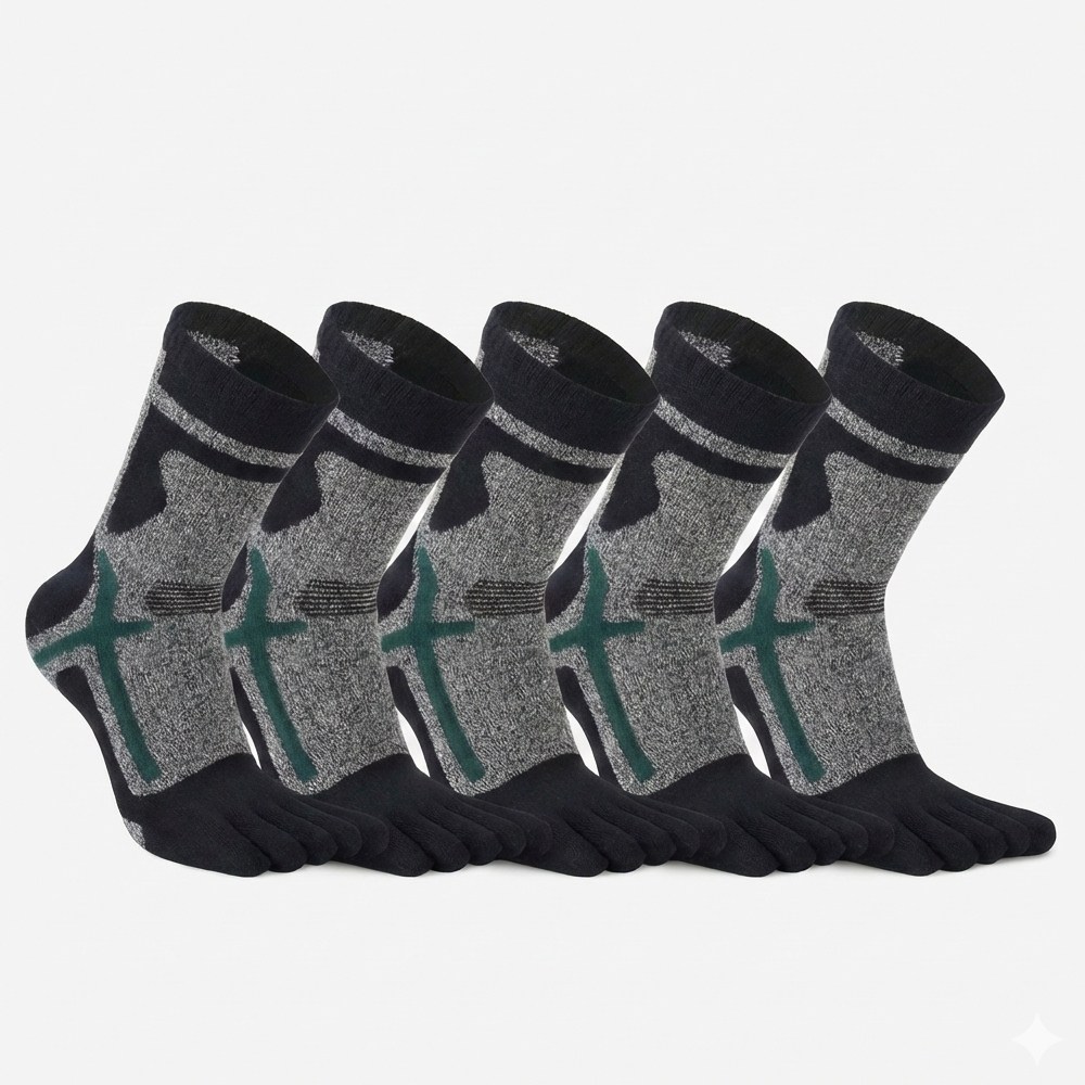 엔보아 남성 기모 발가락 양말 장목 테리 두꺼운 스포츠 등산용 5켤레 22,900원