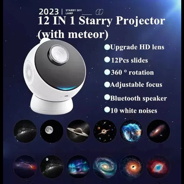3D 비주얼 무선 갤럭시 스타 프로젝터 스피커 울트라 클리어 포커스 별이 빛나는 천문관 프로젝터 12 in 1 슈팅 스타 128,950원