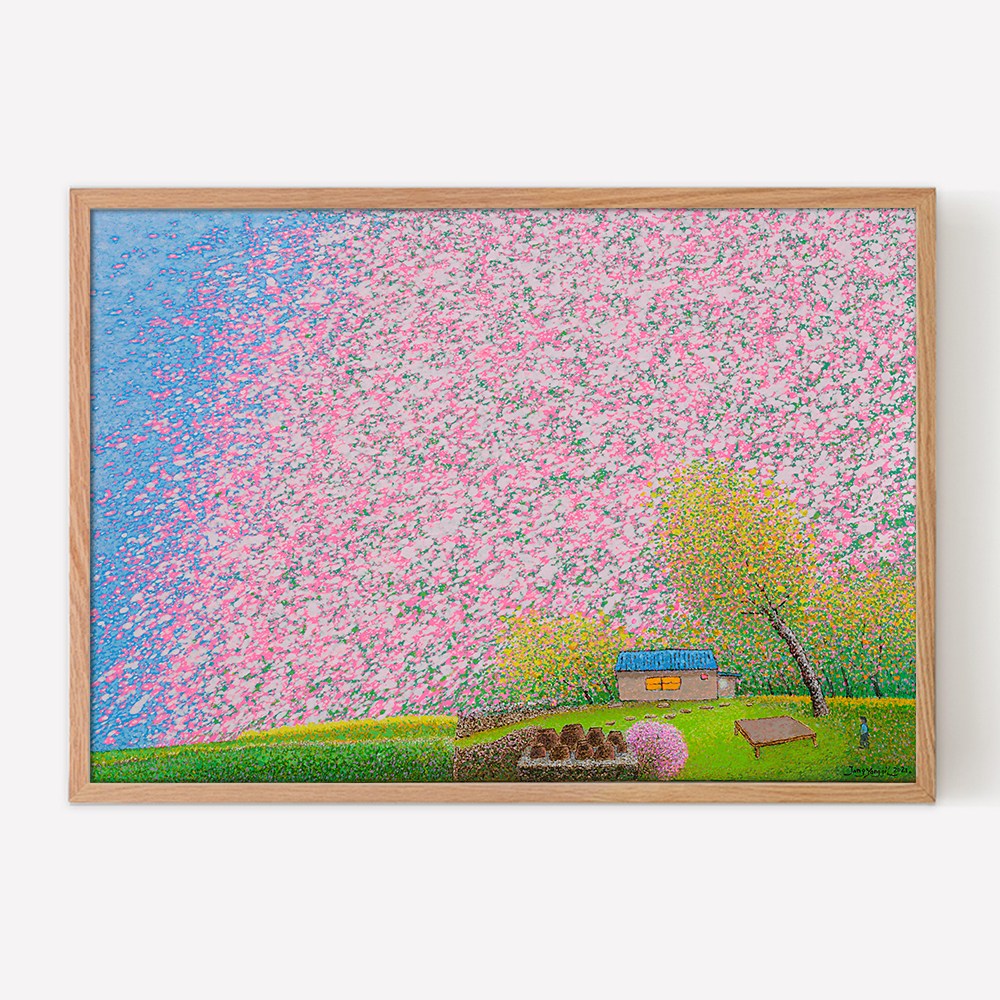 [인메이블] 장용길 작가 24종 아트에디션 풍경화 그림 거실 달항아리 인테리어 액자 259,890원