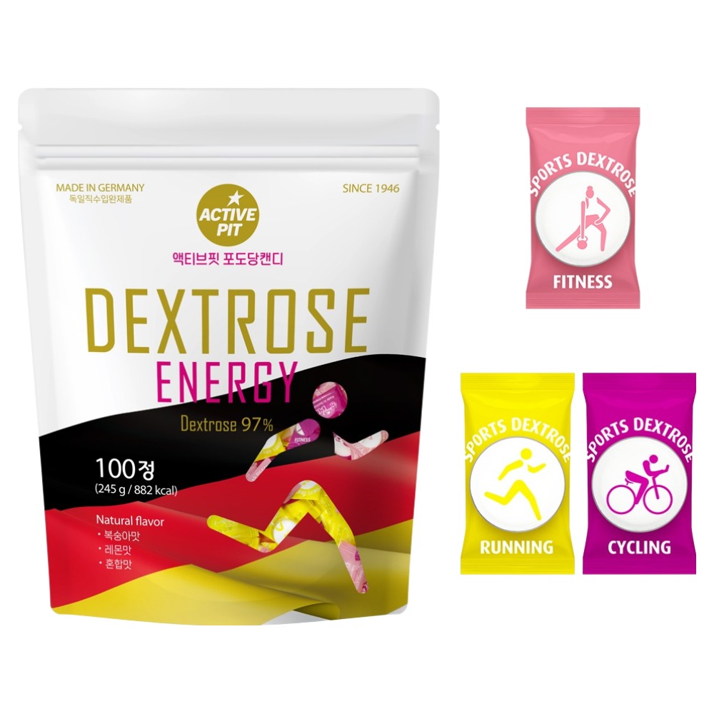 액티브핏 스포츠 포도당 캔디 3가지맛 100p 8,980원