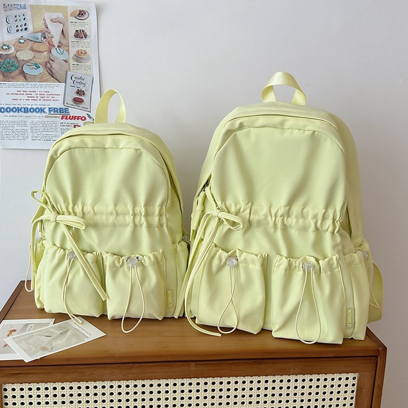 페이지샵 리본 셔링 나일론 초등 주니어 여아 데일리 백팩 학생가방 책가방 22,900원