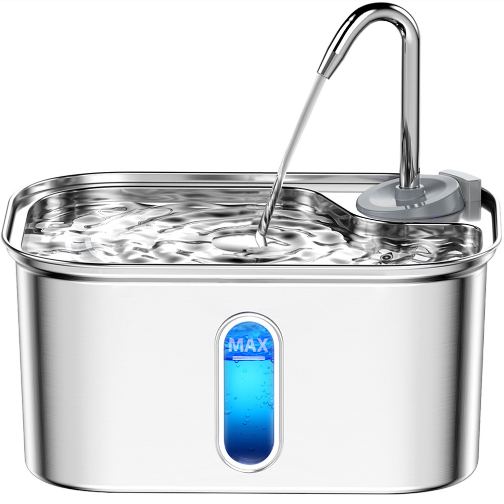 PETLIPO 고양이정수기 스테인레스 2.5L 자동급수기, 1개, 은색, CWF01 36,000원