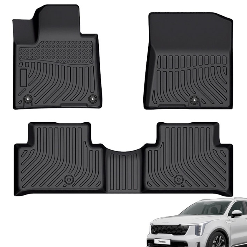 TPE카매트 쏘렌토 5인승 가솔린 디젤 MQ4 1열+2열+루프코일 3D매트 122,600원