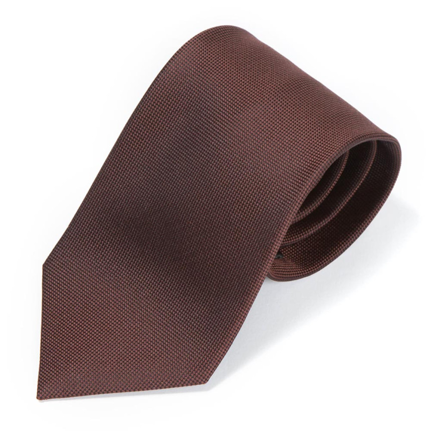 타이팩토리 클래식 브라운 솔리드 실크 넥타이 39,000원