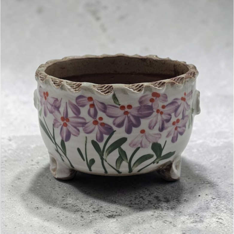 우암  국산 수제화분  핸드프린팅 꽃밭 다육이화분 도자기화분 6,900원