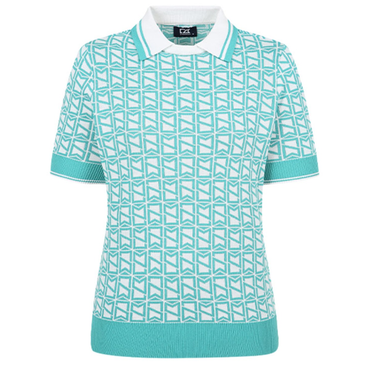 커터앤벅 여성 로고 자가드 냉감 반팔니트 CBFSW51868 94,640원