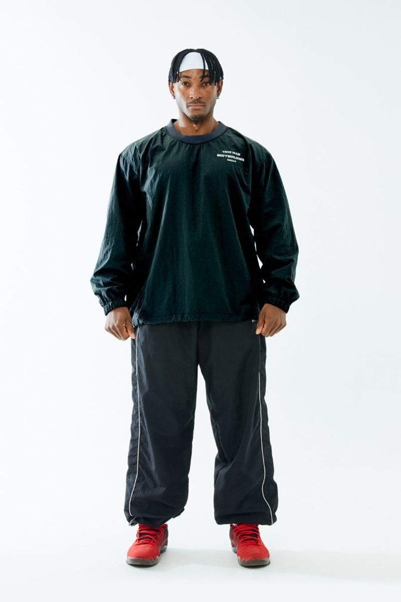 MUSCL TRUE MAN WARM-UP WIND 윈드BREAKER 윈드브레이커 바람막이 BLACK 75,800원