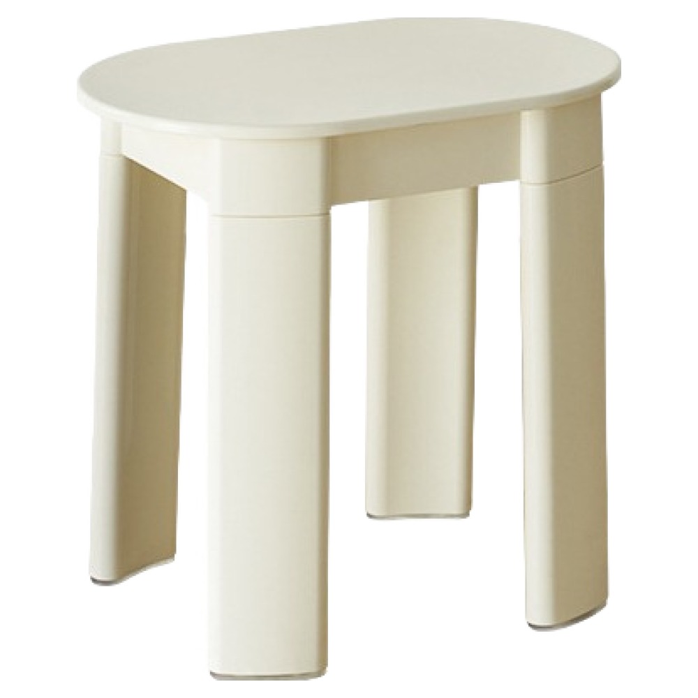 라라하우스 일립스 플라스틱 컬러 스툴, 화이트, 1개 28,890원