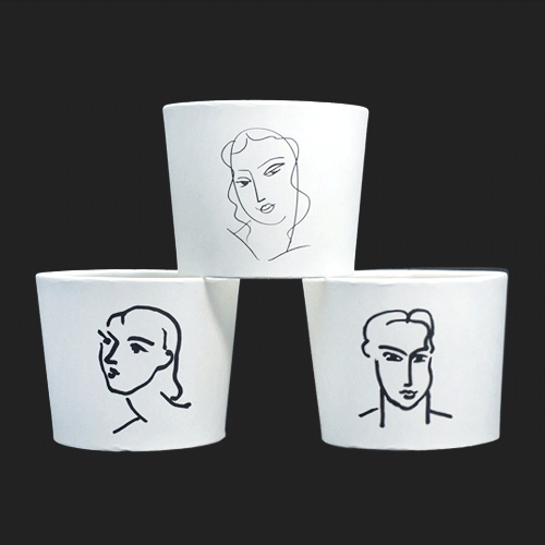 HC1 앙리마티스 컵지 에어홀더 (3종혼합) 10/13온스용 500개입 25,900원