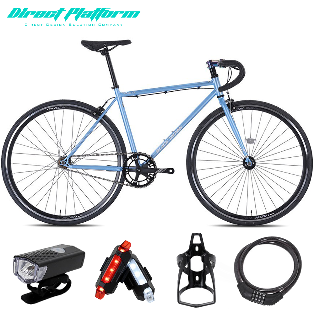 블랙타이판 픽시 자전거 페트라 FX 700C 중학생 초등학생 입문용 완조립 6종사은품+헬멧 증정, 라이트블루, 1개, 380cm 349,000원