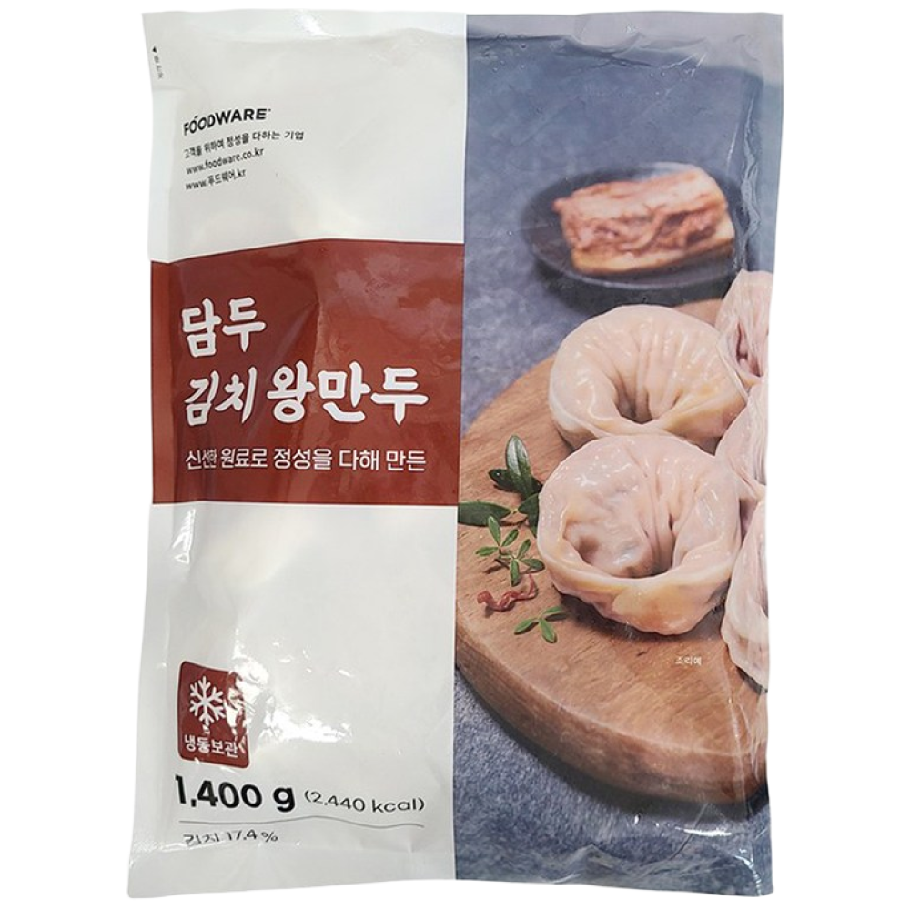 담두 김치 왕만두 1.4kg 만두국 전골 찐만두 김치만두, 1.4kg, 1개 12,300원