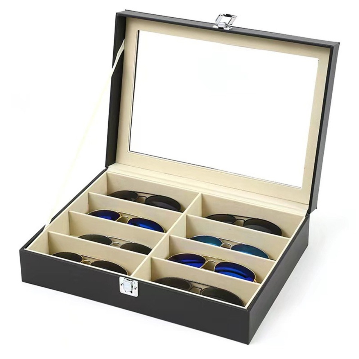 가죽 안경보관함 8구 선글라스보관함, 1개, 가죽블랙 15,900원