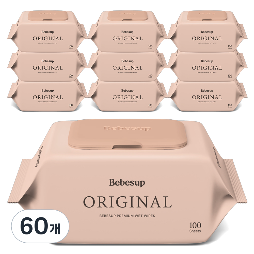 베베숲 오리지널 유아물티슈 캡형 83,400원