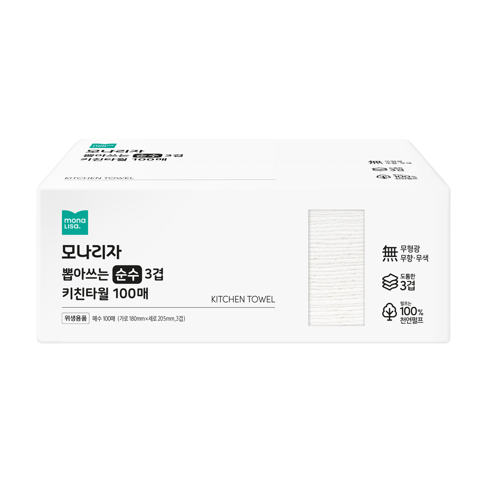 모나리자 뽑아쓰는 3겹 천연펄프 키친타월 17,880원