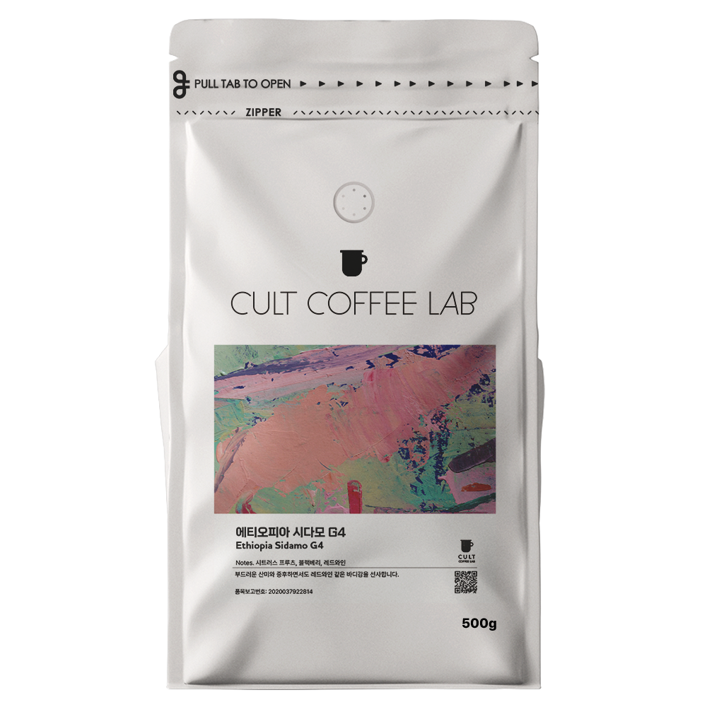 컬트커피랩 꽃향기 과일향 산미 에티오피아 시다모 G4 싱글오리진 커피원두, 1개, 500g, 핸드드립(중간) 14,730원
