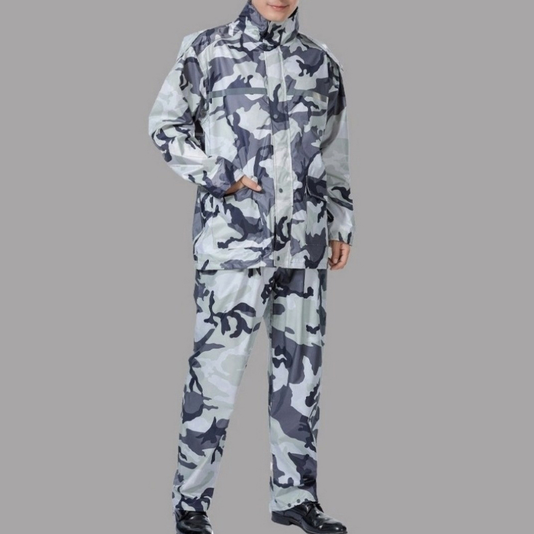 블루시즌 밀리터리 룩 레인 자켓 프리미엄 방수 우비 상하의 세트 13,630원